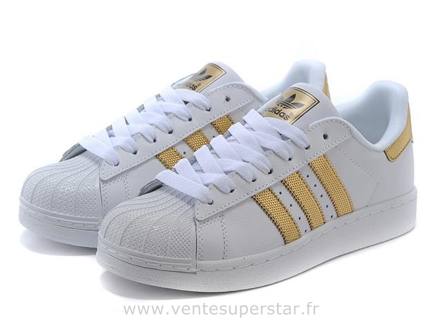 adidas superstar noir doré